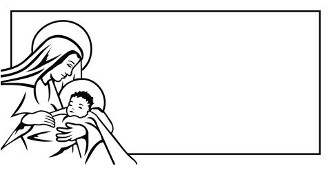 Individual Flat Grave Markers - Mary with Baby